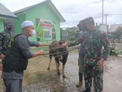 Rayakan Idul Adha, Kodim 0909/Kutim Sembelih Lima Hewan Kurban, Tanamkan Rasa Peduli Terhadap Sesama