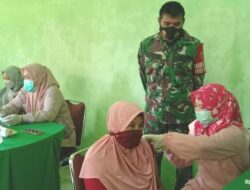 Gencarkan Vaksinasi Masyarakat, Koramil 0909/05 Muara Bengkal Kembali Gelar Serbuan Vaksin Gratis