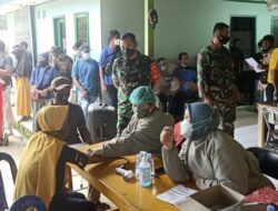 Serius Dukung Pemerintah, Koramil Teluk Pandan Suntikan 500 Dosis Vaksin Sinovac