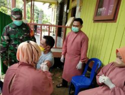 Koramil 0909/05 Muara Bengkal Kembali Gelar Serbuan Vaksinasi, 790 Vaksin Dosis Pertama dan Kedua Disuntikan Kepada Masyarakat Desa Batu Timbau