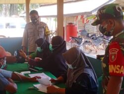 Koramil 0909-04/Muara Ancalong Kembali Gelar Serbuan Vaksinasi di Desa Sumber Agung
