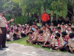Berikan Semangat Dan Motivasi, Pamong Saka Wira Kartika Koramil 0909-03/Muara Wahau Hadiri Penutupan Kegiatan Pramuka di SMKN 1