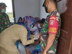 Terus Gencarkan Serbuan Vaksinasi, Koramil Muara Ancalong Tak Kenal Lelah Dukung Pemerintah