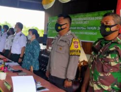 Babinsa 0909-04/Muara Ancalong Hadiri Musrembangdes Sika Makmur Long Mesangat