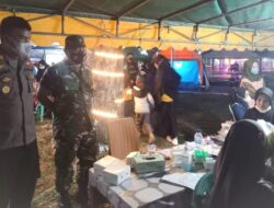 Terus Dampingi Pelaksanaan Vaksinasi, Babinsa 0909-01 Sangatta Kembali Berkolaborasi dengan Bhabinkamtibmas