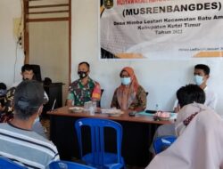 Hadiri Musrembangdes Himba Lestari, Babinsa Koramil Muara Bengkal Minta Manfaat Pembangunan Dapat Dirasakan Masyarakat