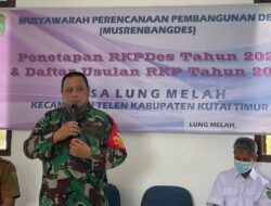 Musrembangdes Long Melah Dilaksanakan, Babinsa Minta Manfaat Program Dirasakan Masyarakat