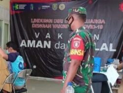 Danramil Sangkulirang Pastikan Vaksinasi di Desa Benua Baru Ilir Sukses Dilaksanakan