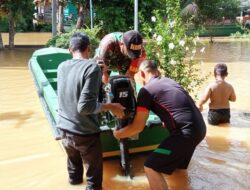 Tingkatkan Kesiapsiagaan, Babinsa Koramil Muara Wahau Pantau Perkembangan Debit Air di Kawasan Telen