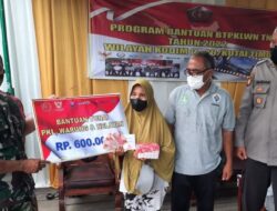 Bantuan Tunai PKL dan Warung Juga Diberikan Pada Nelayan, Koramil Muara Ancalong Turut Salurkan Kepada Penerima