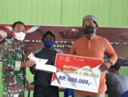 Berlangsung di Desa Marukangan, Koramil Sangkulirang Kembali Salurkan BT-PKLWN