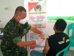 Terlaksana di Aula Koramil Sangatta, Tim Mobile Vaksin Sasar Jamaah Salat Tarawih