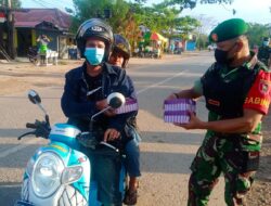 Manfaatkan Momentum Ramadan, Koramil Sangatta Bagikan Ratusan Takjil