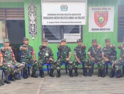 Semangati Prajurit Beserta Keluarga, Dandim 0909/KTM Sambangi Koramil Muara Bengkal dan Muara Ancalong