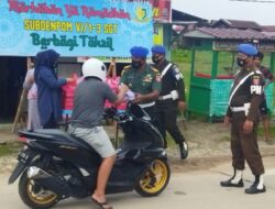 Ungkapan Sambut Ramadan, Dansubdenpom Sangatta Bagikan Ratusan Takjil