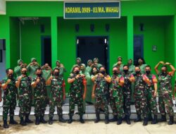 Berikan Arahan dan Semangati Prajurit, Dandim 0909/KTM Sambangi Koramil Muara Wahau