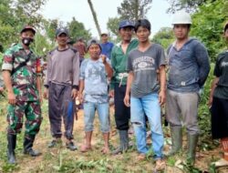 Pelopori Gotong Royong, Babinsa Koramil Muara Bengkal Ajak Warga Bersihkan TPU Desa Himba Lestari