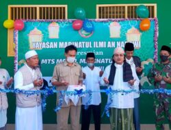 Pererat Silaturahmi, Babinsa Muara Wahau Hadiri Halal Bihalal dan Peresmian MTS Model Madinatul Ilmi