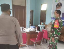 Koramil Teluk Pandan Kembali Kawal dan Dampingi Pelaksanaan Vaksinasi