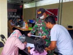 Koramil Sangkulirang Terus Kawal dan Dampingi Pelaksanaan Vaksinasi