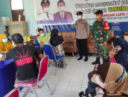 Koramil Teluk Pandan Beri Dampingan, Penyuntikan Dosis Pertama Kedua Hingga Ketiga Sukses