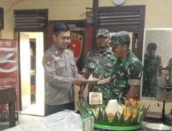 Danramil Muara Bengkal Beri Ucapan HUT Polri, Siap Terus Bersinergi Ayomi Masyarakat