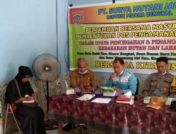 Hadiri Pertemuan Pembentukan Pos Karhutla Terpadu, Babinsa Koramil Muara Bengkal Harap Dapat Permudah Beri Pemahaman Warga