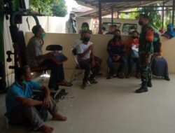 Koramil Sangkulirang Dampingi Pelaksanaan Vaksinasi, Bentuk Dukungan Terhadap Program Pemerintah