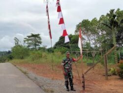 Pelopori Semangat Gotong Royong, Babinsa Himba Lestari Ajak Warga Meriahkan HUT RI ke-77
