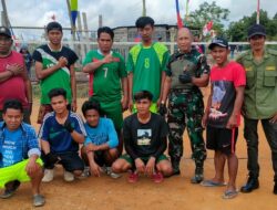Hadiri Pembukaan Sepak Takraw, Danramil Muara Bengkal Ajak Tanamkan Jiwa Patriotisme dan Nasionalisme