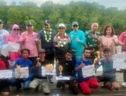 Lomba Perahu Ketinting Meriahkan Hari Kemerdekaan RI ke-77, Danramil Sangkulirang Ajak Lestarikan Olahraga Tradisional