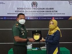 Penting Untuk Kesejahteraan Prajurit, Dandim 0909/KTM Sosialisasikan Asabri Kepada Jajarannya