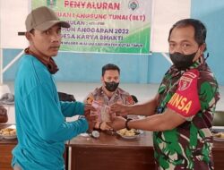 Babinsa Koramil Muara Wahau Kawal Penyerahan BLT, Harap Warga Manfaatkan Sebaik-baiknya