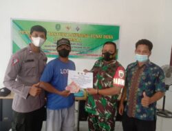 Penyerahan BLT di Desa Marah Haloq Berlangsung Kondusif, Babinsa Muara Wahau Harap Warga Manfaatkan Sebaik-baiknya