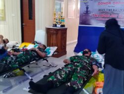 Peringati HUT TNI ke-77, Dandim 0909/KTM Pimpin Donor Darah