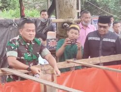 Serahkan Bantuan Bibit dan Kolam Terpal, Dukungan Dandim 0909/KTM Pada Karang Taruna Pemuda Kreatif