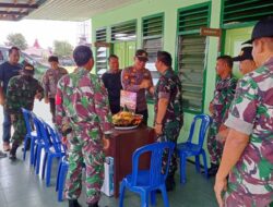 Peringati HUT TNI ke-77, Bati Tuud Menerima Kedatangan Kapolsek Sangkulirang