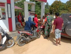 Koramil Sangkulirang Pantau Pendistribusian BBM di SPBU