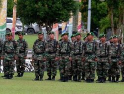 Turunkan Tiga Peleton, Kodim 0909/KTM Ikuti Upacara HUT ke-23 Kutim