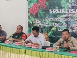 Babinsa Danau Redan Hadiri Sosialisasi Penyediaan Data dan Informasi Wilayah Usaha di Hutan Lindung