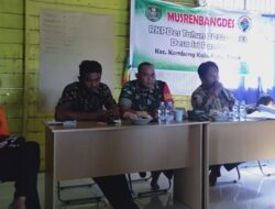 Harapkan Program Tepat Sasaran, Babinsa Koramil Muara Wahau Hadiri Musyawarah Desa
