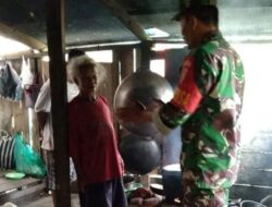 Peduli Warga Binaan, Babinsa Koramil Sangkulirang Berbagi Paket Sembako