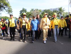 Bersama Ribuan Orang Berbaju Kuning, Sigit Ikuti Jalan Santai