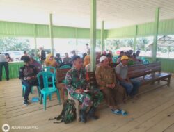 Wakili Danramil Sangkulirang, Babinsa Kaubun Hadiri Sosialisasi dan Konsultasi Publik Pengadaan Tanah di Desa Kadungan Jaya