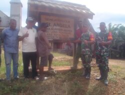 Jelang Perayaan Natal, Koramil Muara Ancalong Pelopori Gotong Royong Pembersihan Gereja