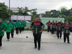 Tingkatkan Kebugaran, Kodim 0909/KTM Gelar Senam dan Jalan Sehat
