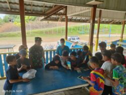 Babinsa Koramil Muara Bengkal Pantau Pemeriksaan Kesehatan Remaja