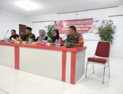 Babinsa Koramil Sangatta Kawal Pemilihan Forum Ketua RT Sangatta Utara
