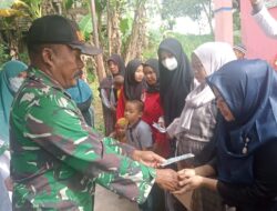 Babinsa Koramil Sangatta Dampingi Kegiatan Posyandu