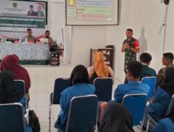 Tingkatkan Jiwa Juang dan Disiplin, Danramil Muara Bengkal Beri Materi Wawasan Kebangsaan Pada Siswa SMA 1